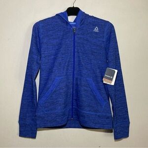 Reebok Girl’s Hoodie Full Zip Up Blue Size 12-14 (L)